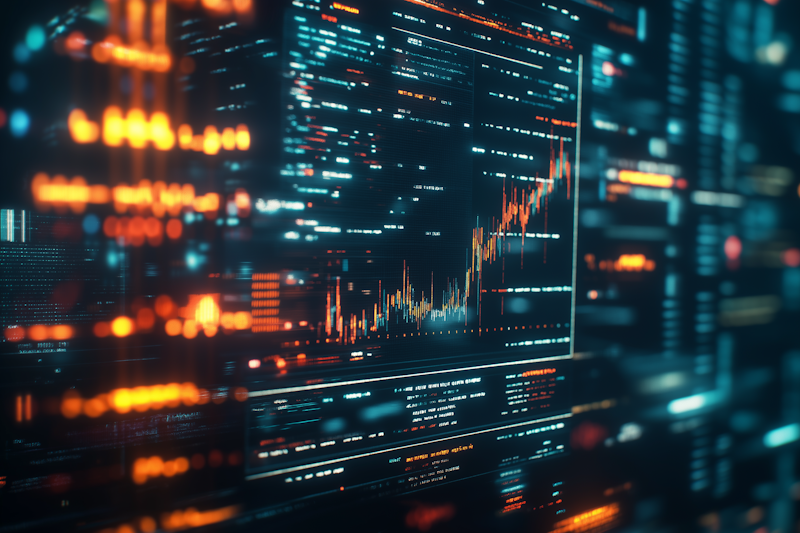 Gráficos de análisis de mercado y estrategias de inversión